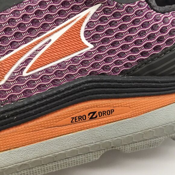 Altra Paradigm 3 Zero Drop Women's 9.5 Running Shoe Orange Purple Gray Sneakers - Picture 12 of 14